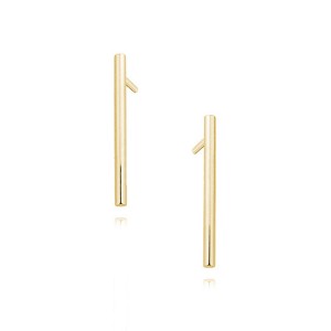 Cercei argint placati cu aur galben DiAmanti Z1491E_G-DIA (Argint 925‰ 0,7 g.)
